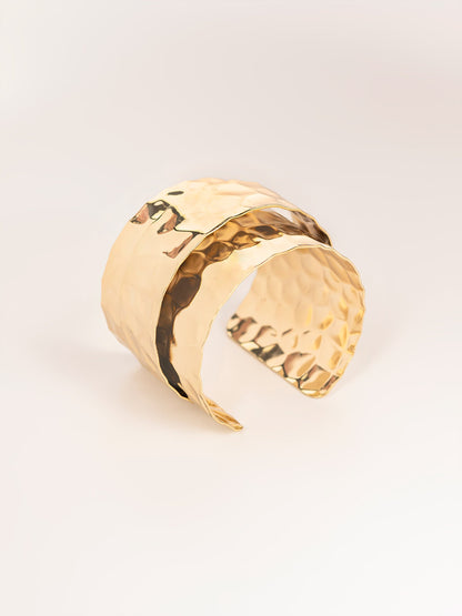 Convex Textured Cuff Bracelet