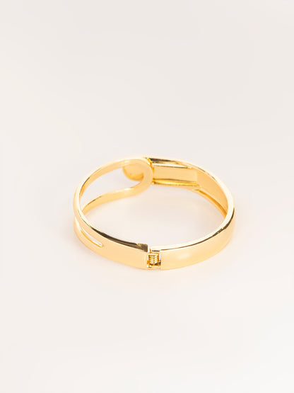 Asymmetrical Gold Bracelet