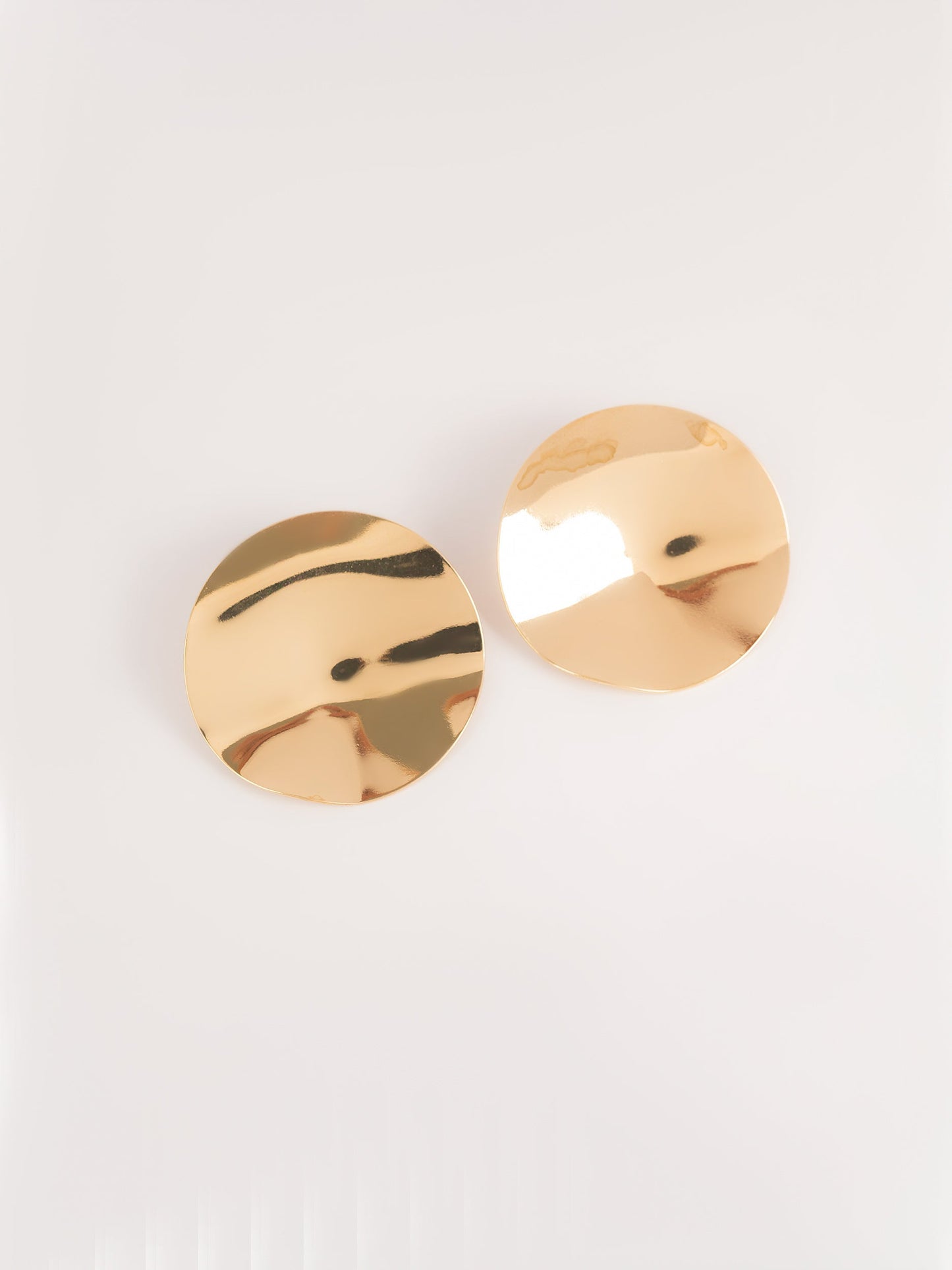 Hammered Round Earrings