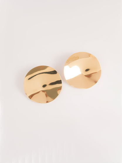 Hammered Round Earrings