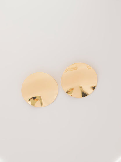 Hammered Round Earrings