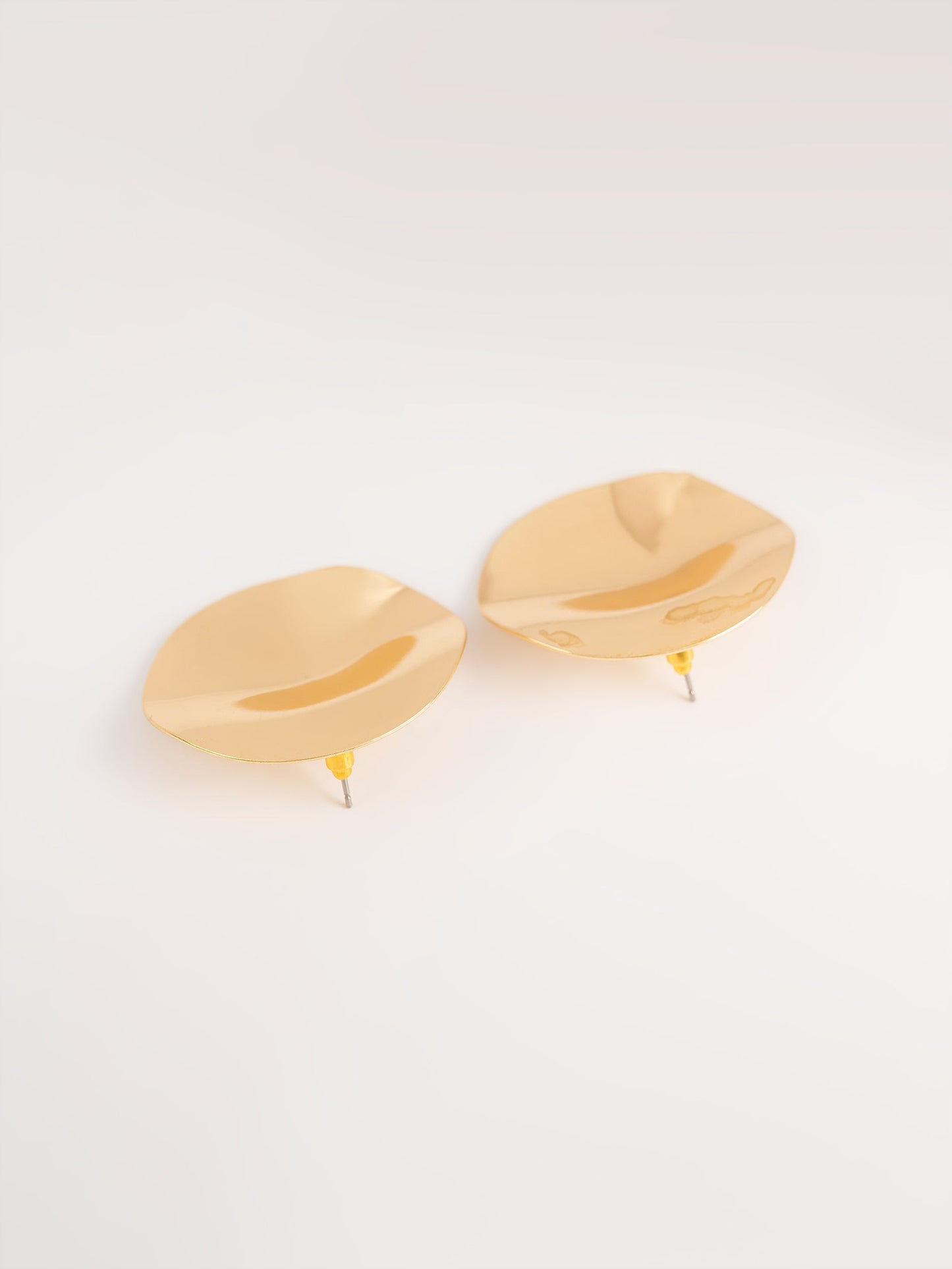 Hammered Round Earrings