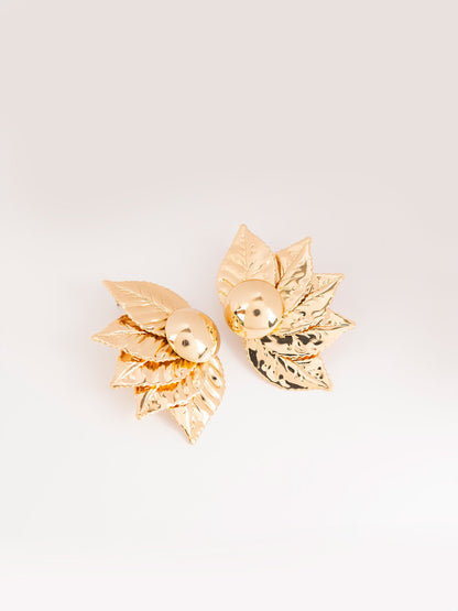 Half Sunflower Earrings