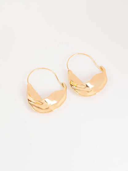 Crumpled Drop Earrings