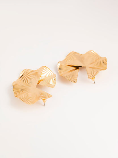 Crumbled Leaf Earrings
