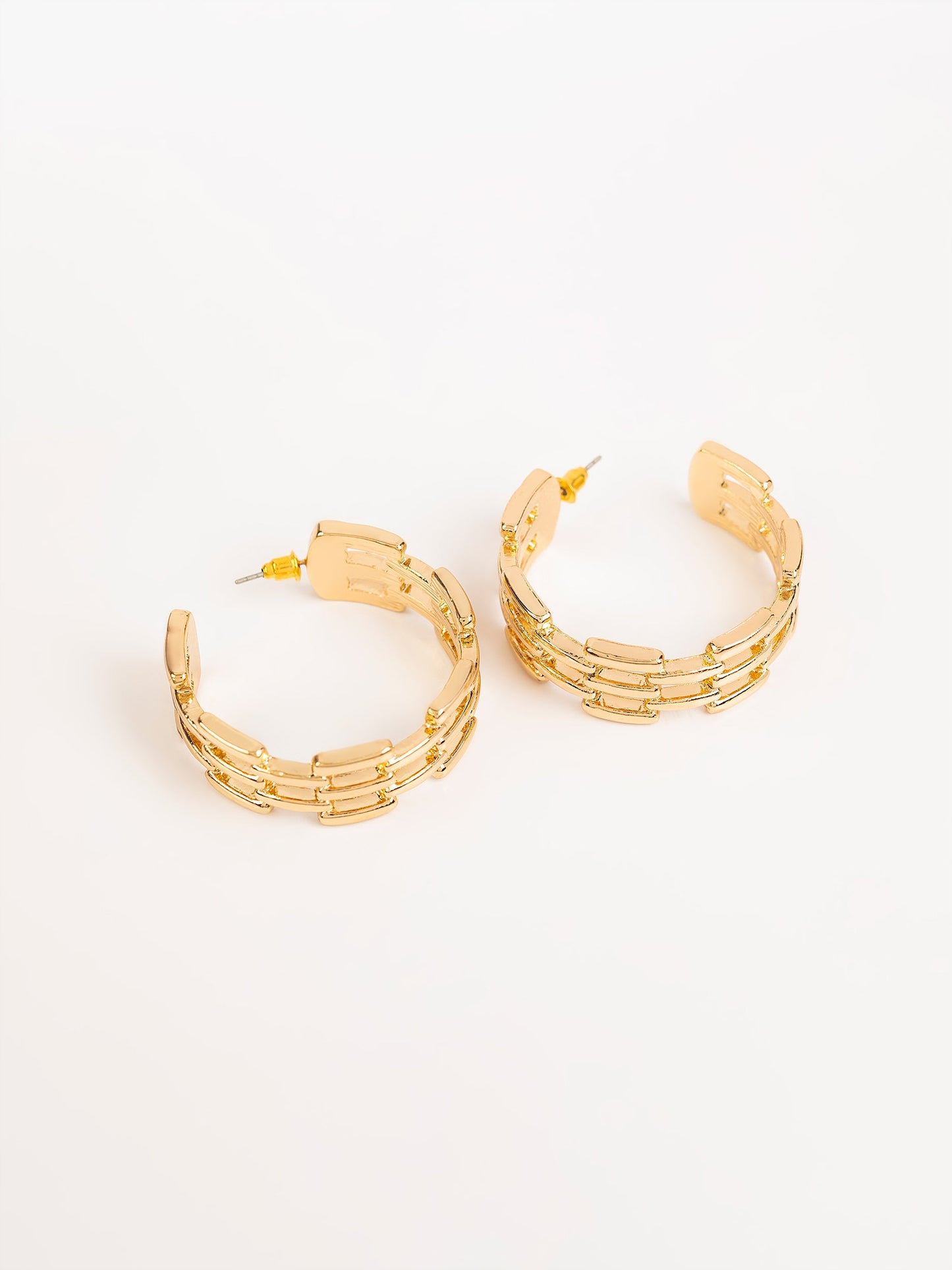 Brick Pattern Half Hoops