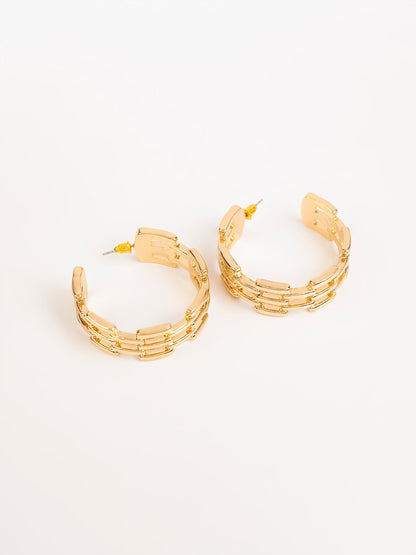 Brick Pattern Half Hoops