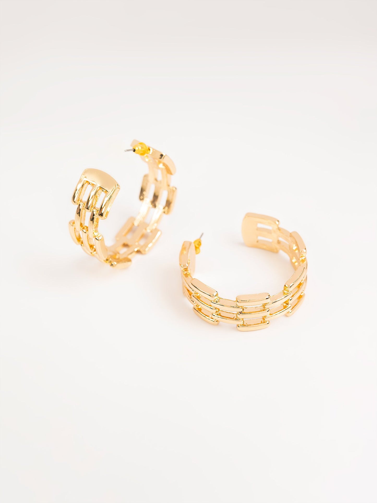 Brick Pattern Half Hoops