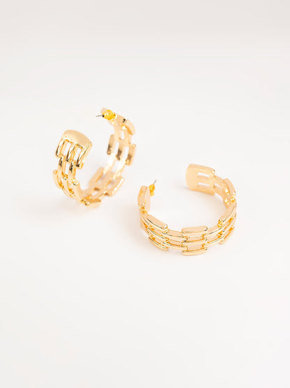 Brick Pattern Half Hoops