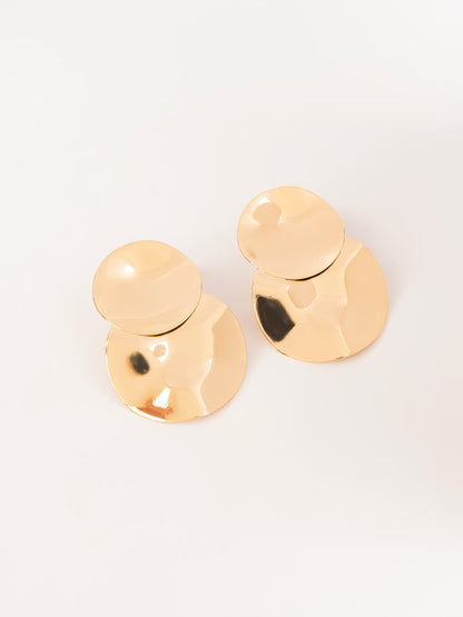 Double Round Earrings