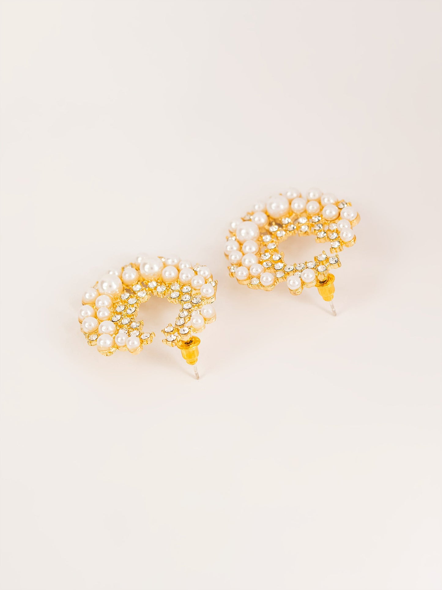 Embellished Pearl Earrings