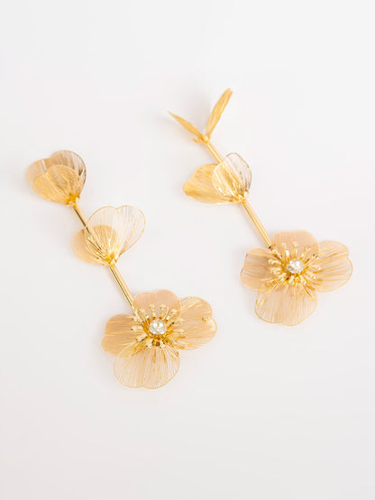 Dangle Flower Earrings