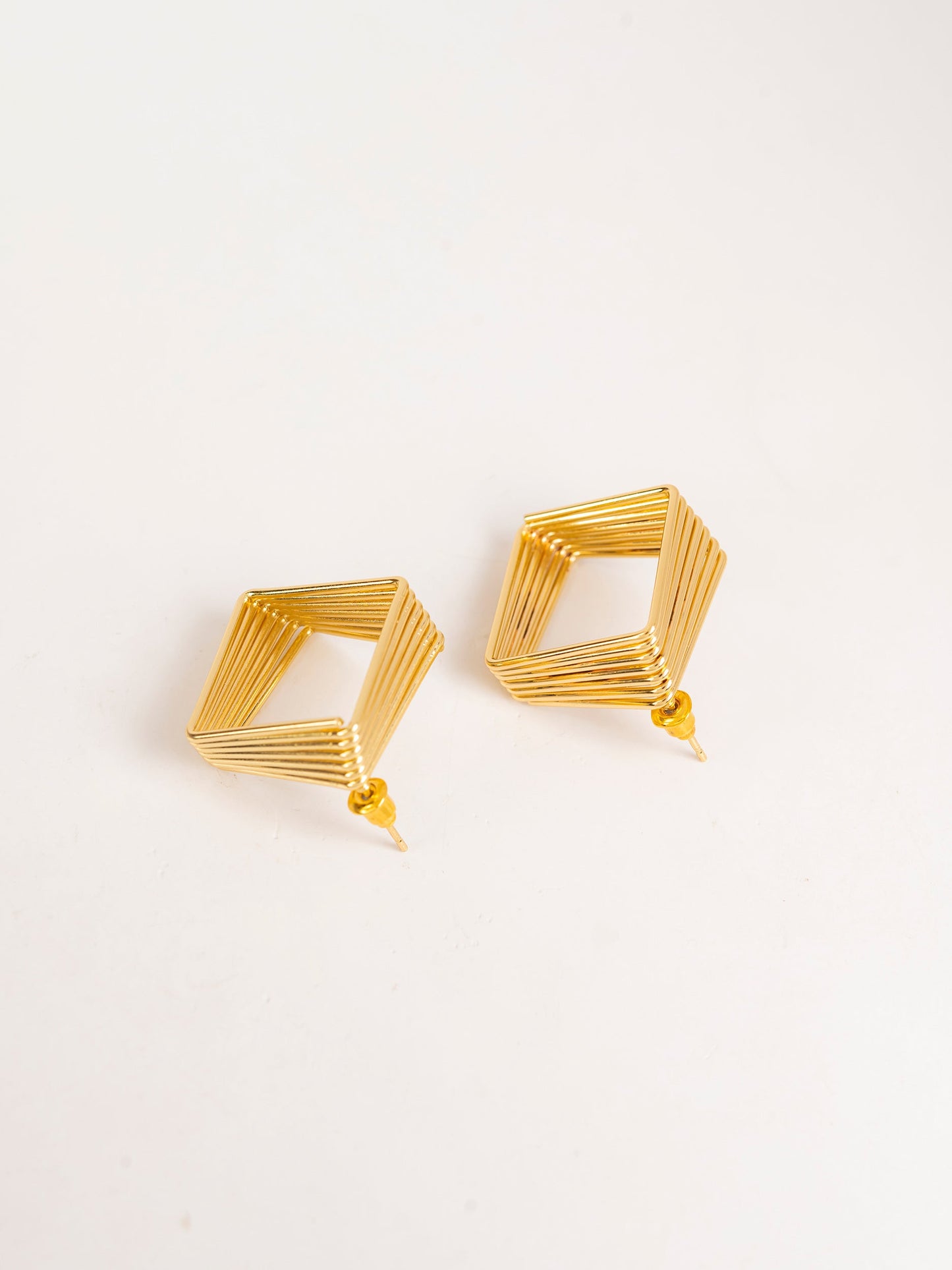 Square Spiral Earrings