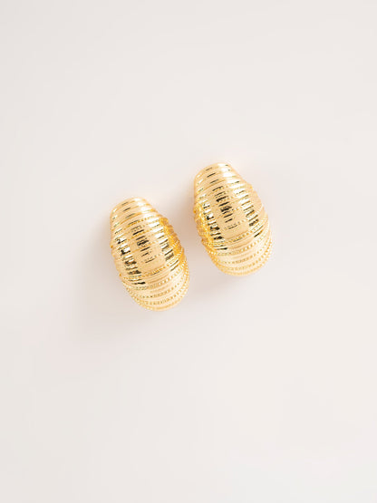 Gold Dangle Studs