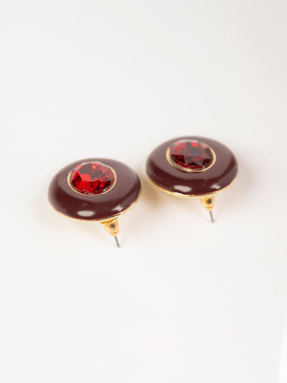 Oval Stone Studs