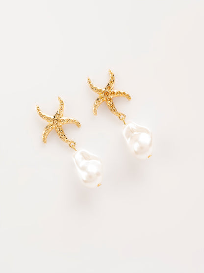 Star Fish Dangle Earrings