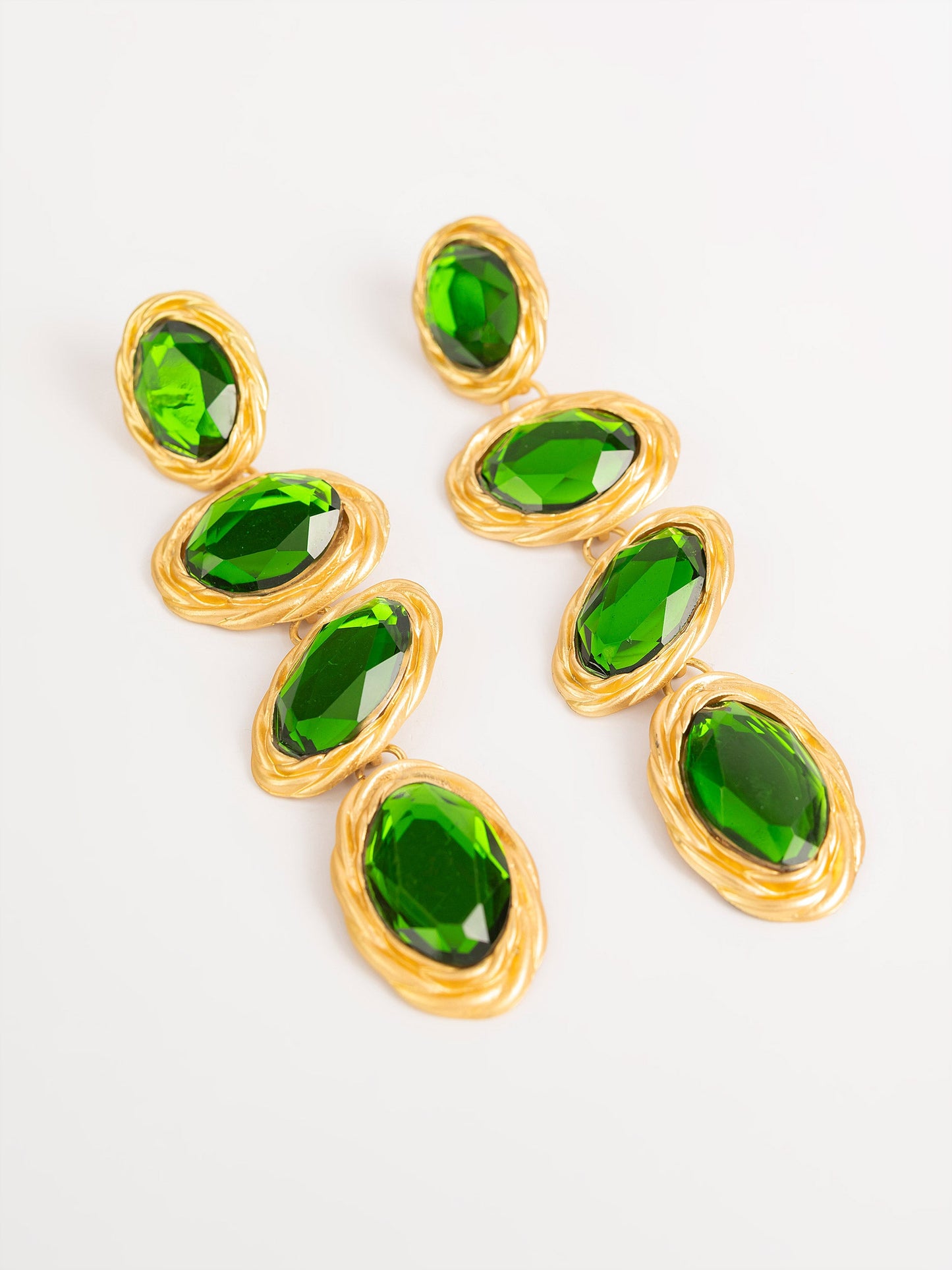 Rhinestone Embellished Earrings