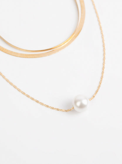 Layered Pearl Necklace