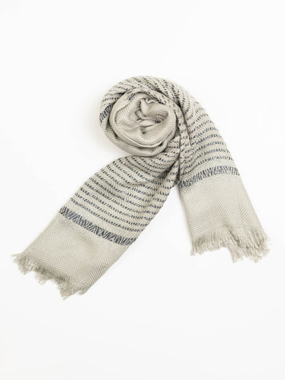 Two-Toned Sequined Woolen Shawl