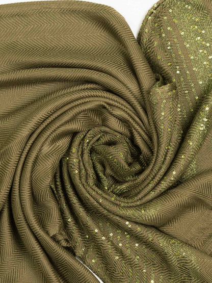 Sequined Woolen Shawl