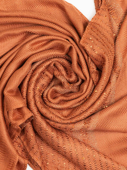 Sequined Woolen Shawl