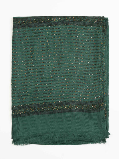 Sequined Woolen Shawl