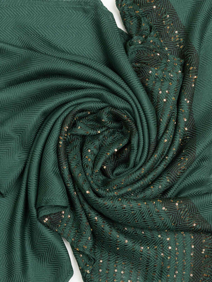 Sequined Woolen Shawl