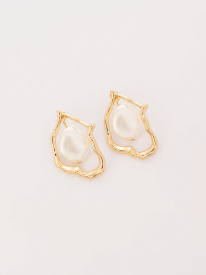 Pearl Edge Earrings