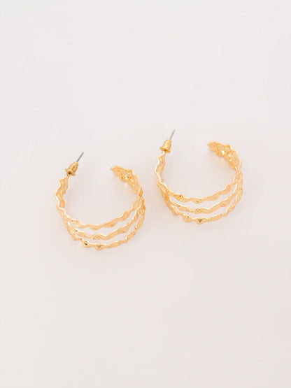 Triple-Layer Hoop Earrings