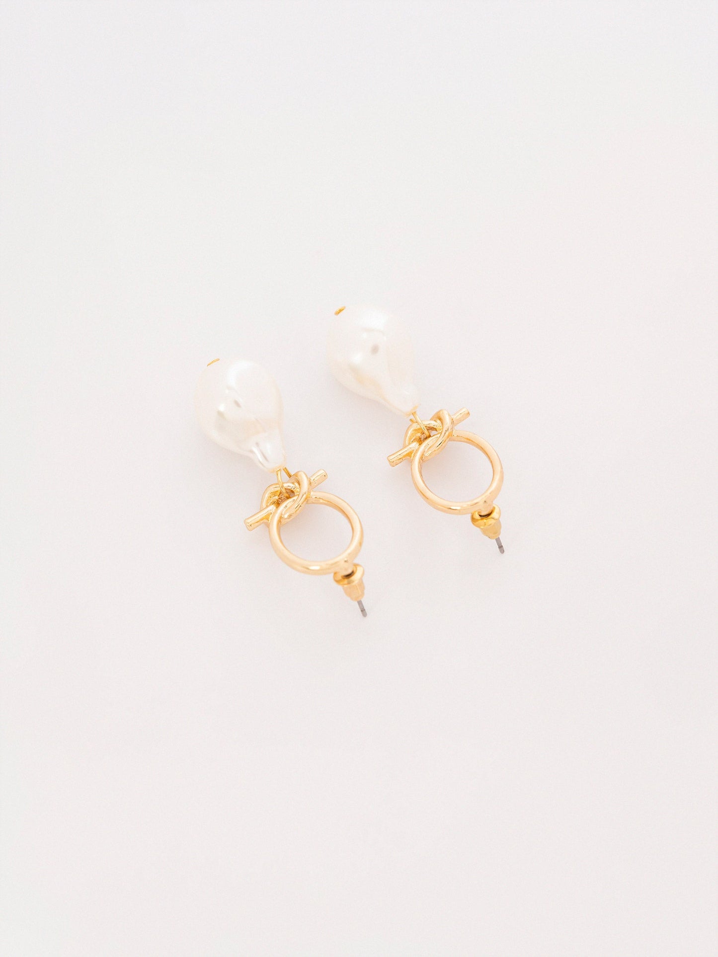 Pearl Hoop Earrings
