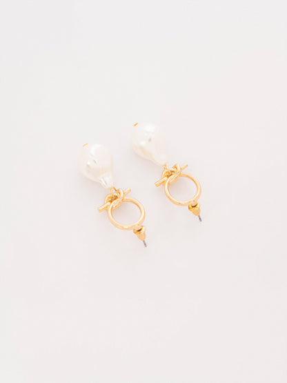 Pearl Hoop Earrings
