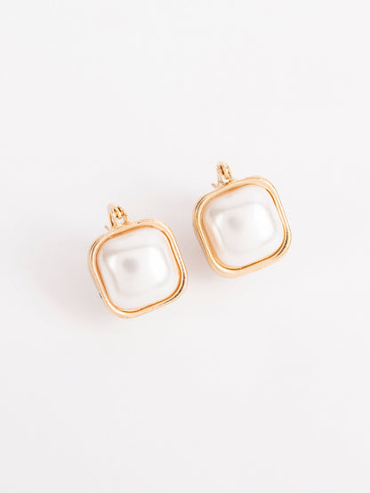 Square Pearl Earrings