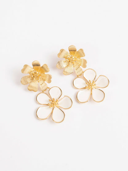 Dangling Flower Earrings