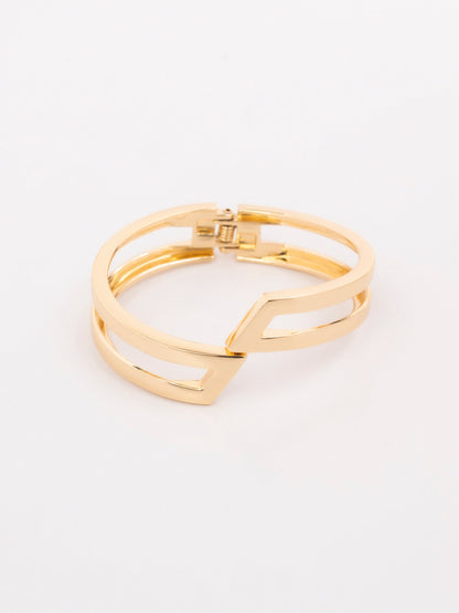 Geometric Cuff Bangle Bracelet