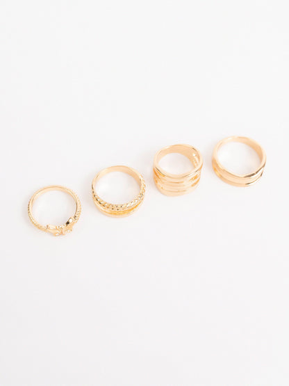 Triple Layered Ring Set
