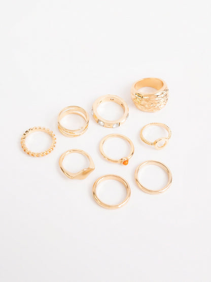 Textured Ring Set