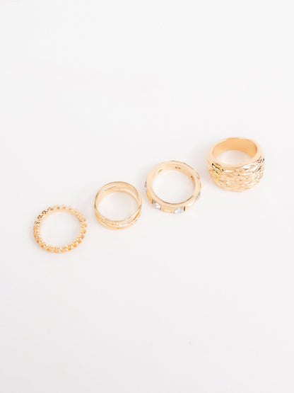 Textured Ring Set