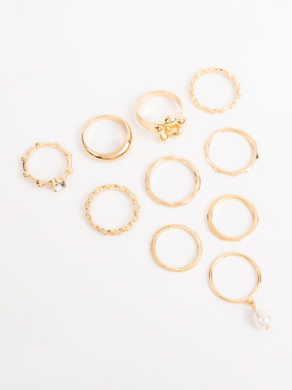 Flower Ring Set