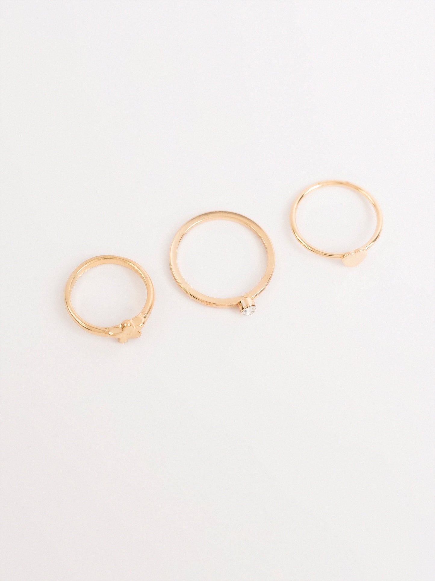 Hammered Ring Set