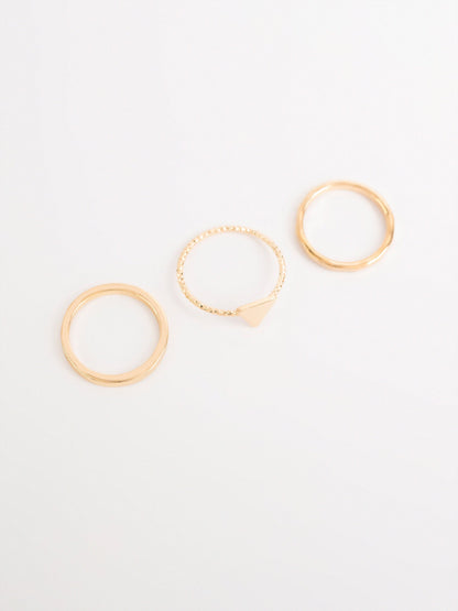 Emraled Stone Ring Set