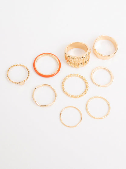 Textured Ring Set