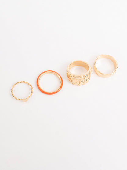 Textured Ring Set