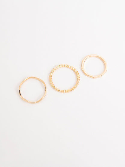 Textured Ring Set