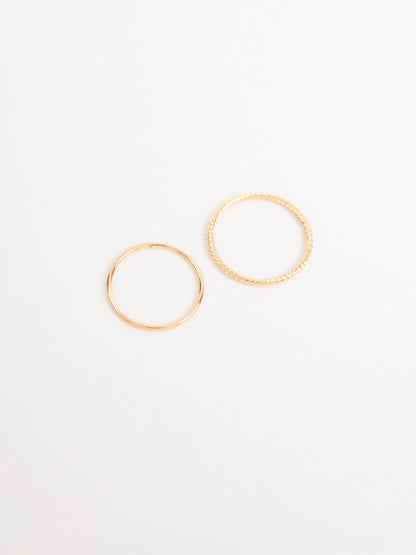 Textured Ring Set