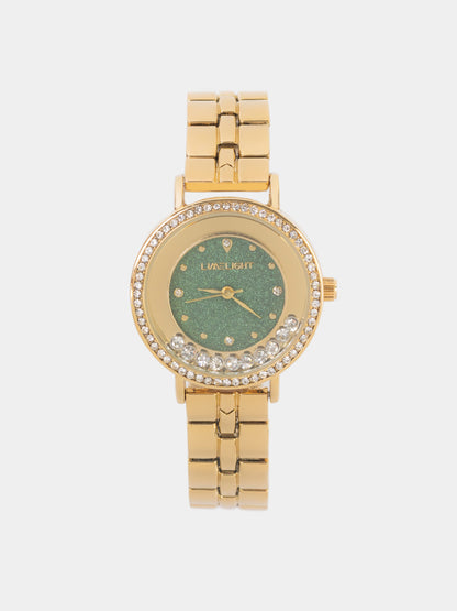 Embellished Round Watch