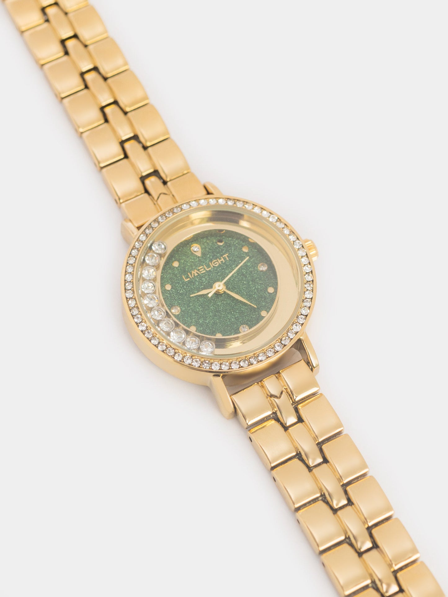 Embellished Round Watch
