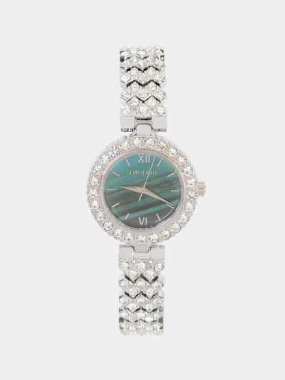 Rhinestone Embellished Watch