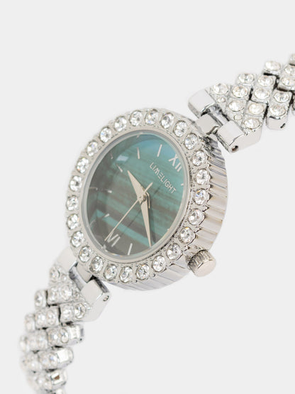 Rhinestone Embellished Watch