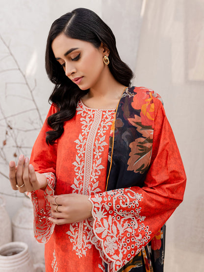 2 Piece Lawn Suit-Embroidered (Unstitched)
