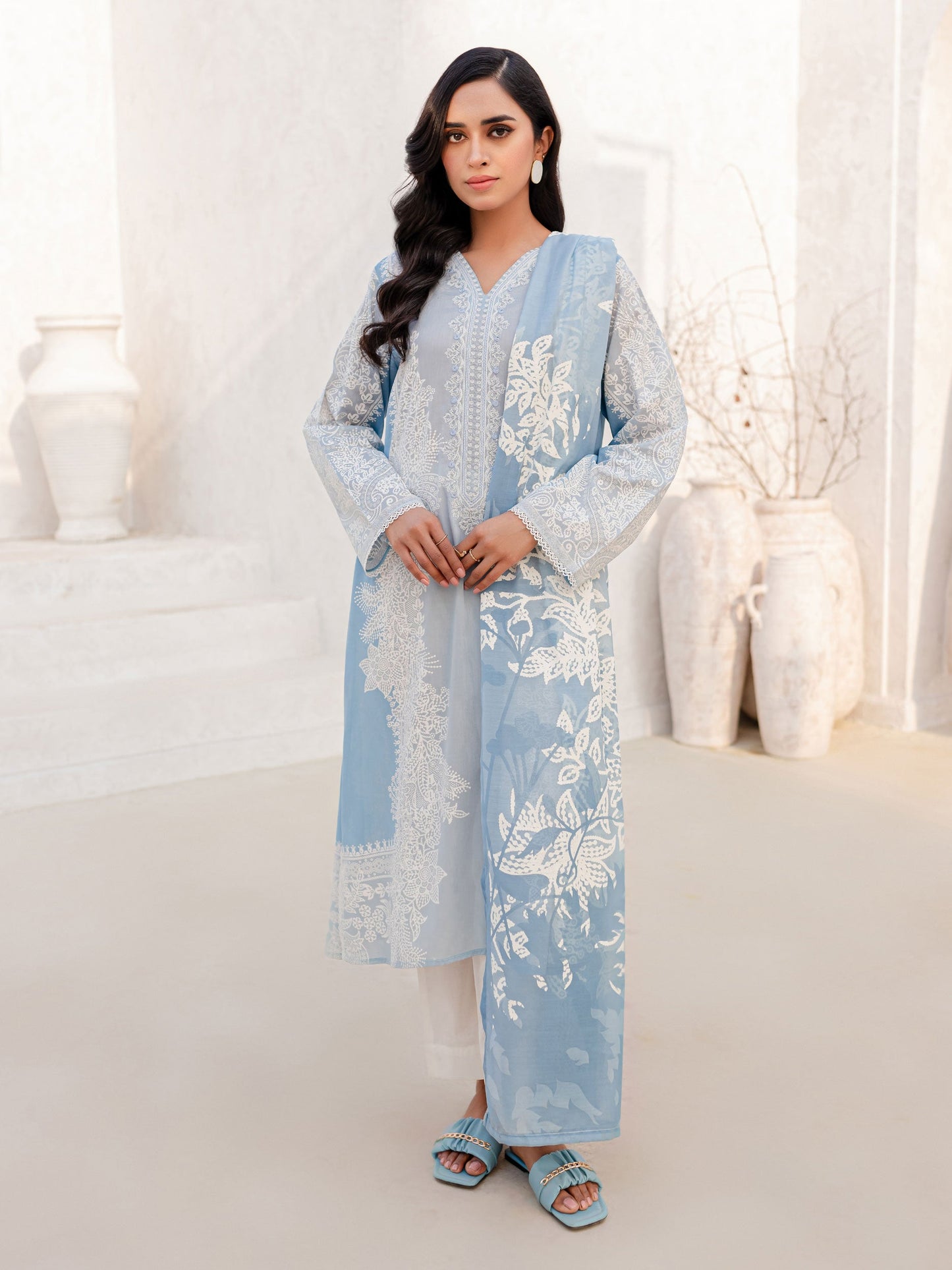 2 Piece Lawn Suit-Embroidered (Unstitched)